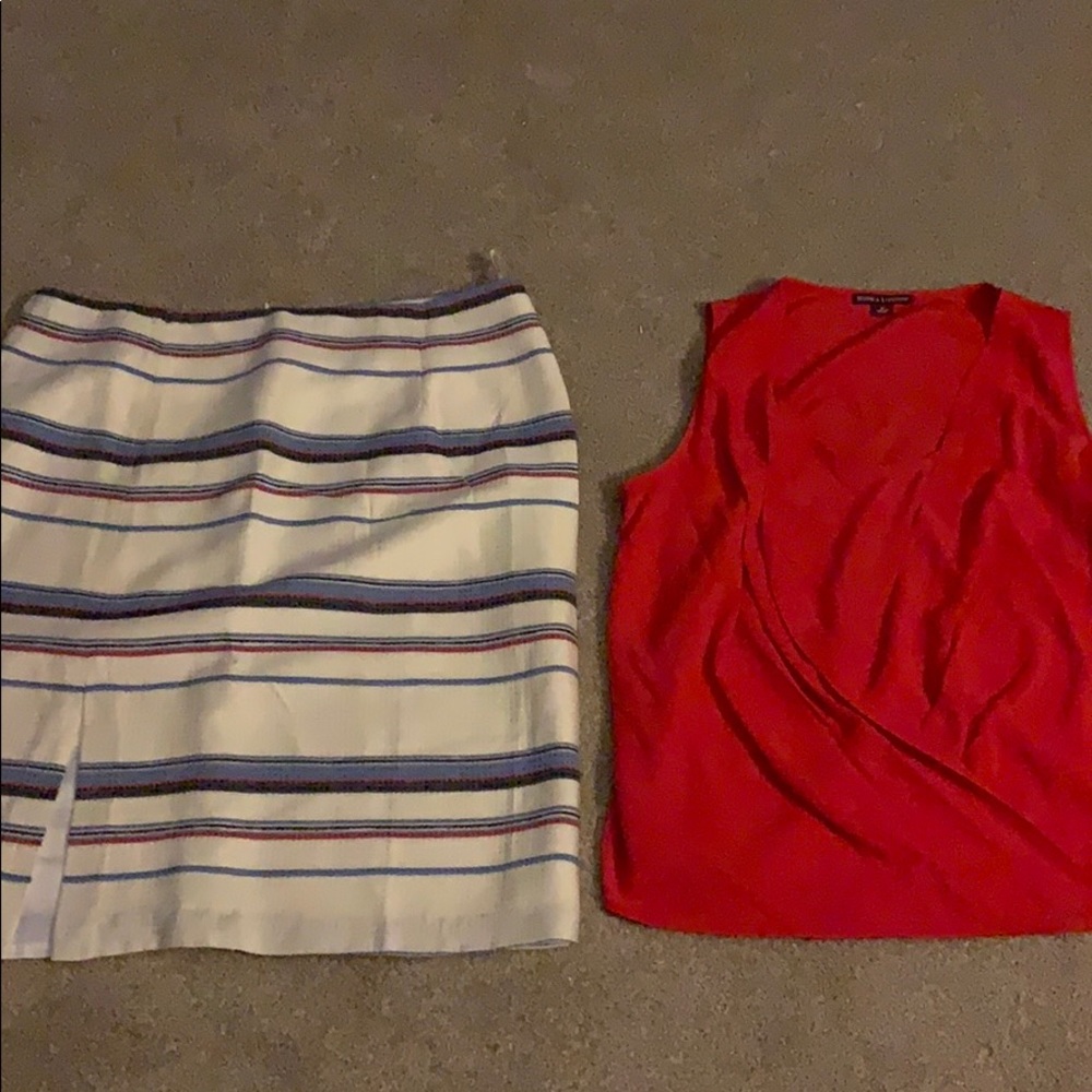 Jessica London skirt and blouse